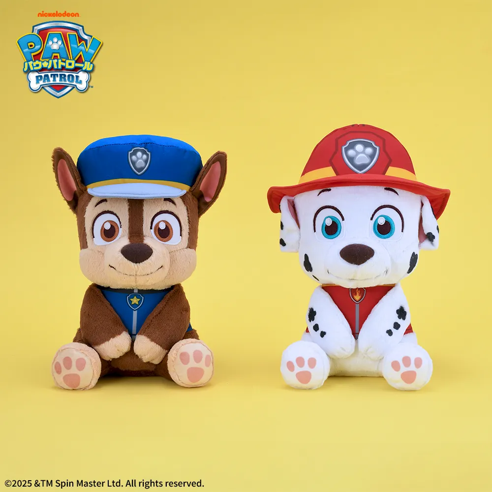 パウ・パトロール ちょこんとおすわり Lぬいぐるみ“チェイス