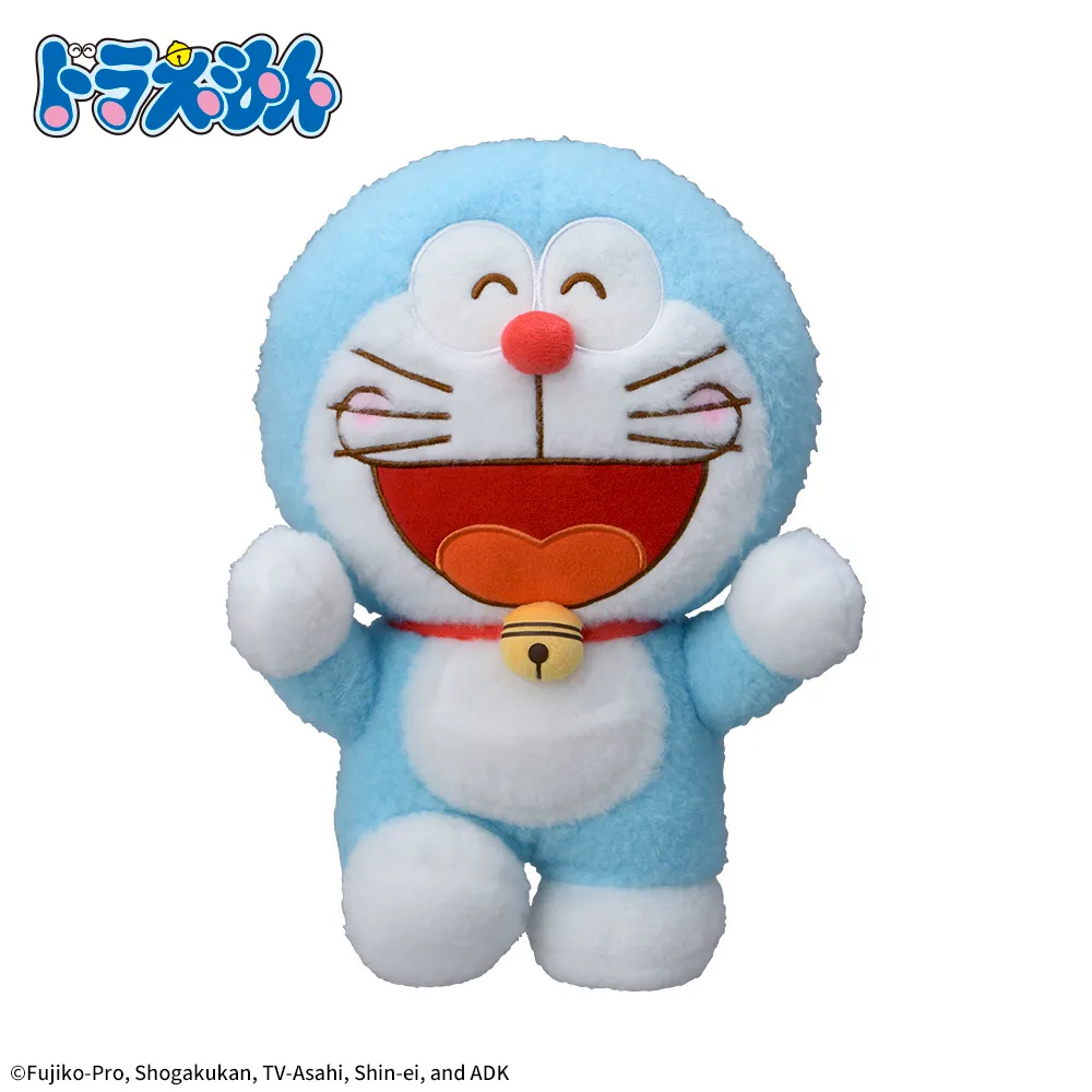ドラえもん 赤いほっぺ Lぬいぐるみ ～バンザイポーズ～｜プライズ