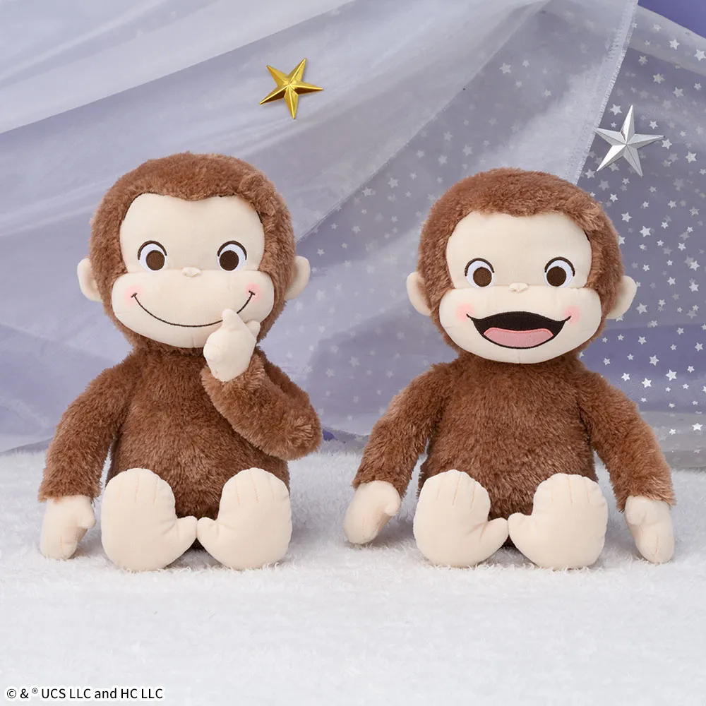 おさるのジョージ 赤いほっぺ Lぬいぐるみ ピュアキラVer.｜プライズ