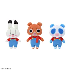 アニマル横町　オーバーオールぬいぐるみ