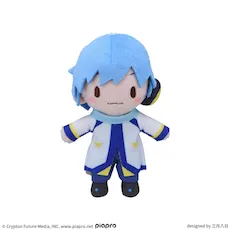 KAITO キャラ福くじ おすわりぬいぐるみ フィンガーパペット 初音ミクシリーズ ふわぷち ミニぬいぐるみ“KAITO”｜プライズ・くじ