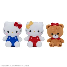ゆるかわ サンリオキャラクターズ レトロメモリー ぬいぐるみ“ハローキティ&ミミィ&タイニーチャム”