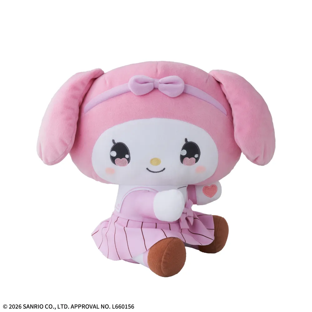 ゆるかわ サンリオキャラクターズ Lぬいぐるみ“マイメロディ” YK学園