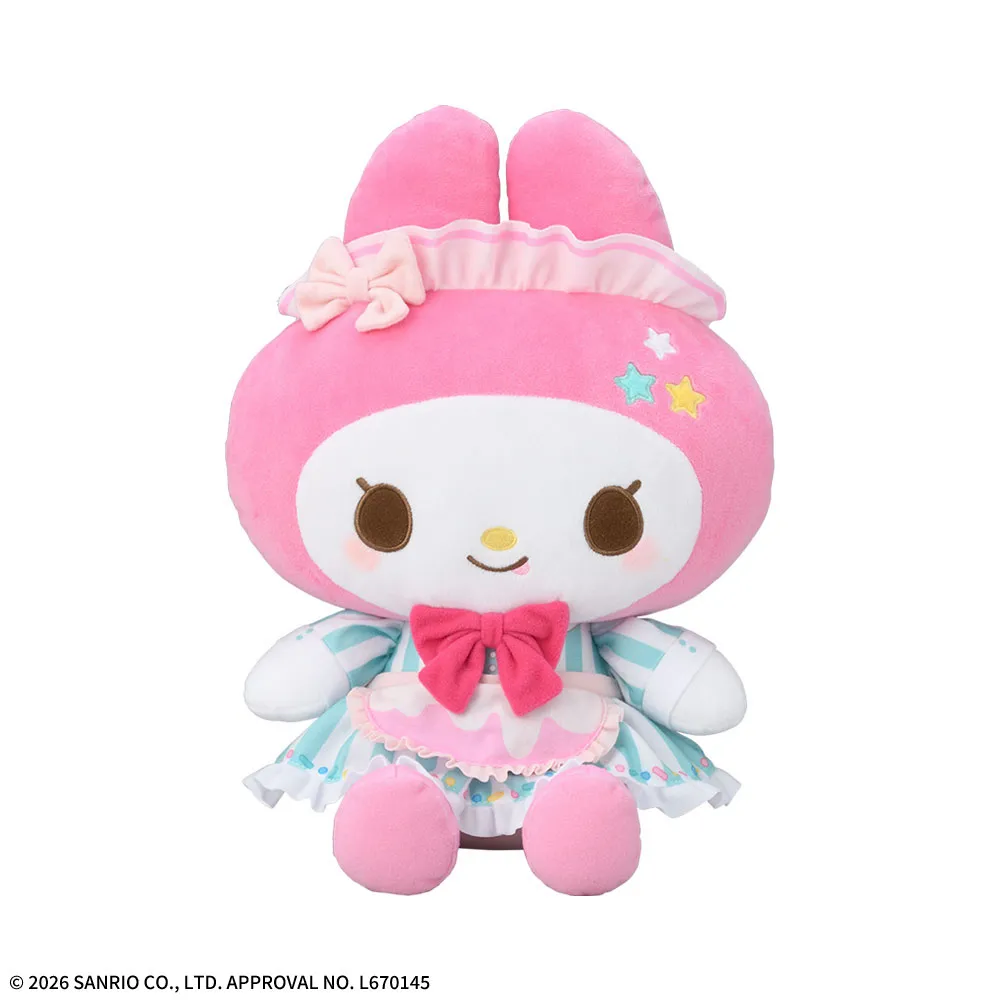 ゆるかわ　サンリオキャラクターズ　Lぬいぐるみ“マイメロディ”　Pop'n Ice Stand