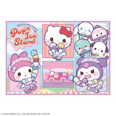 ゆるかわ　サンリオキャラクターズ　Lぬいぐるみ“マイメロディ”　Pop'n Ice Stand