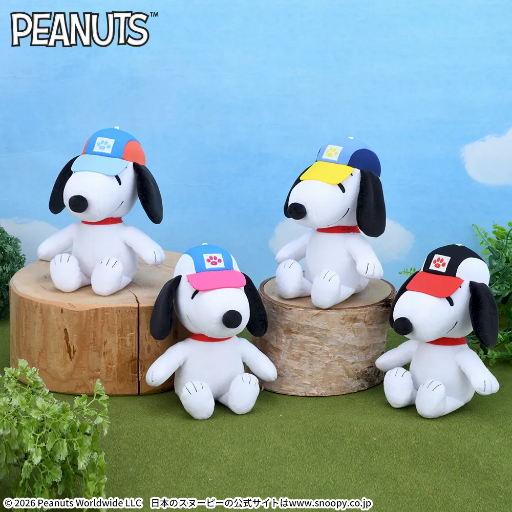 SNOOPY™　ぬいぐるみ　カラフルキャップ