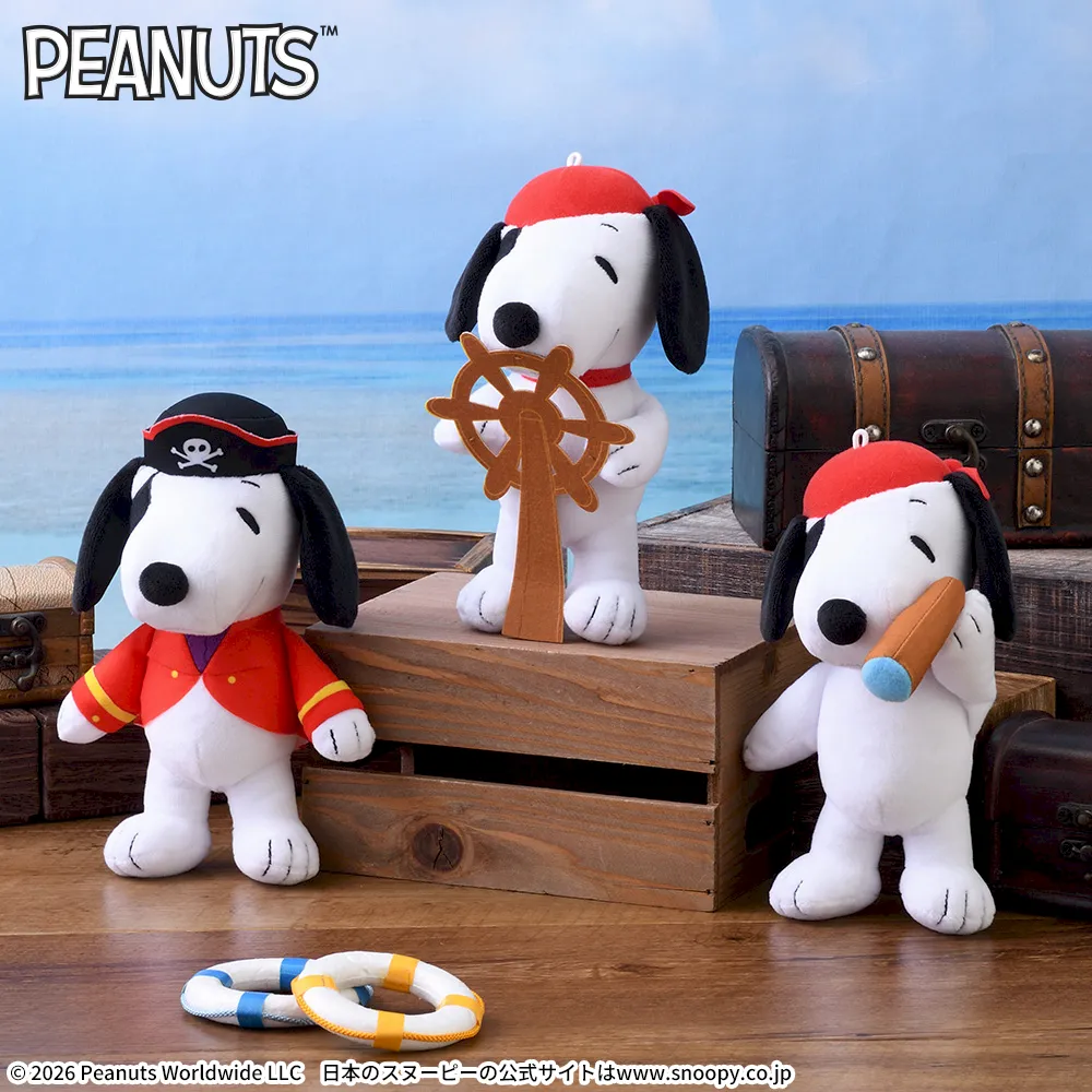SNOOPY™　ぬいぐるみ　海賊