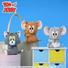 トムとジェリー　くっつき　ぬいぐるみ
