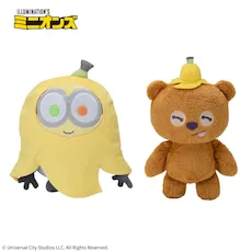 ミニオン　Lぬいぐるみ‐ボブ&ティム‐　バナナ