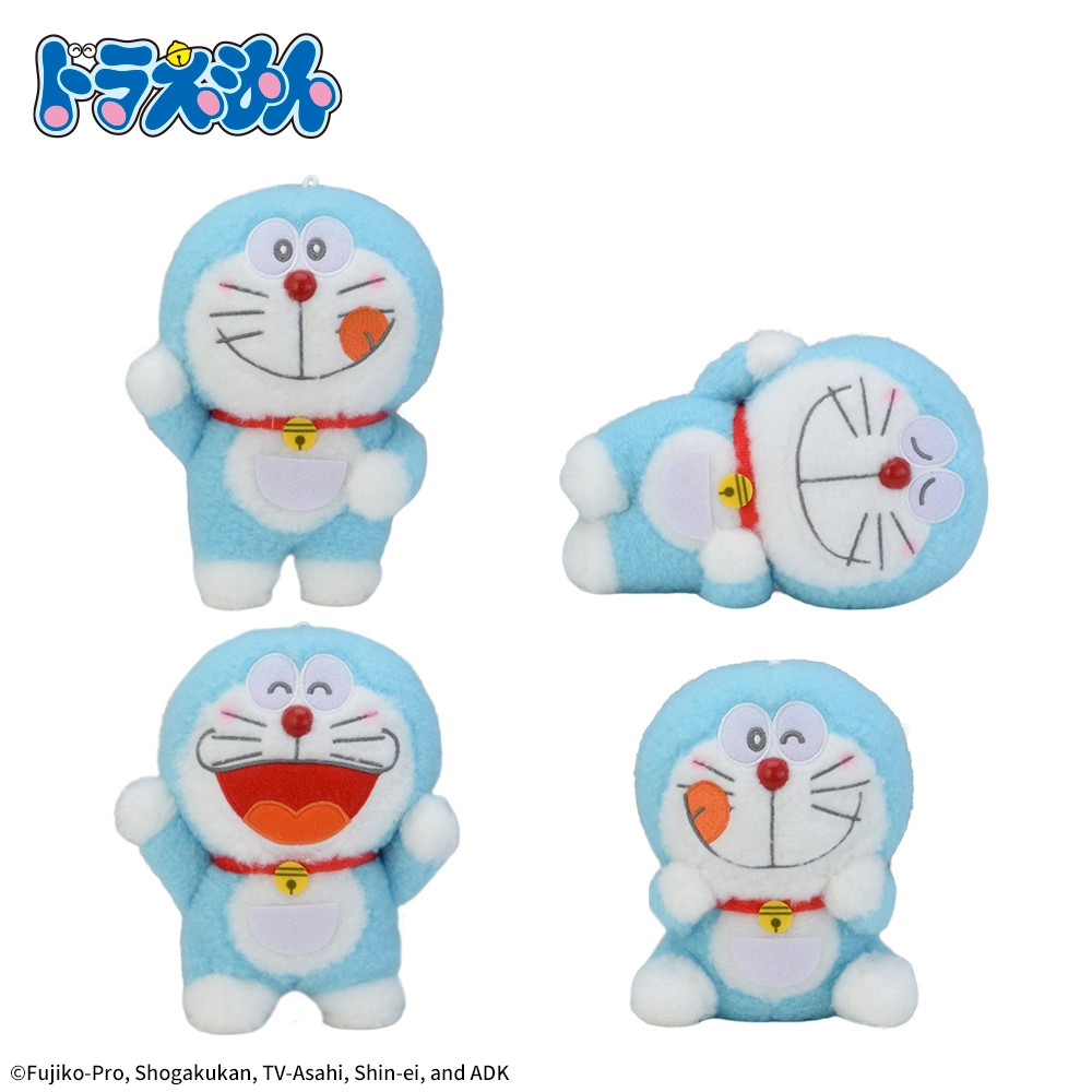 ドラえもん　赤いほっぺ　ぬいぐるみ　いろいろポーズVer.