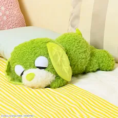 お茶犬　すやすやLぬいぐるみ‐リョク‐