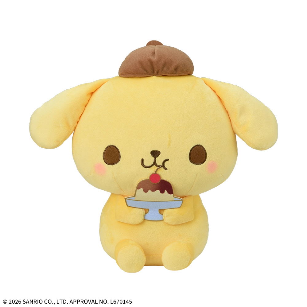 ゆるかわ　サンリオキャラクターズ　Lぬいぐるみ‐ポムポムプリン‐　Sweet Snack Friends