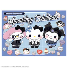 ゆるかわ サンリオキャラクターズ ぬいぐるみ‐ハローキティ・クロミ・マイメロディ‐ Sparkling Celebrate あしながVer.