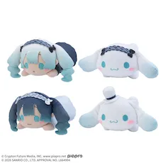 初音ミク×シナモロール 寝そべり ぬいぐるみ Gothic