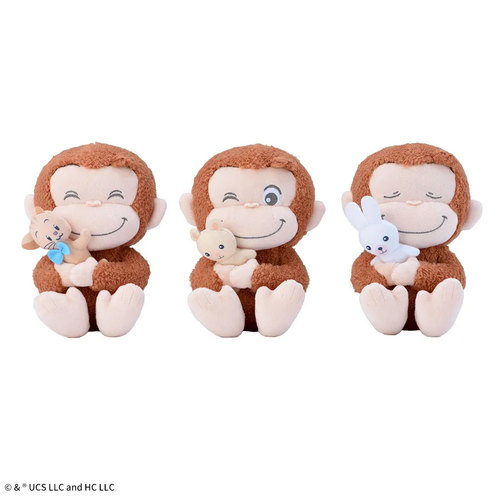 おさるのジョージ　ぽってりなかよしハグぬいぐるみ