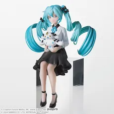 初音ミクシリーズ　ちょこのせ　プレミアムフィギュア“初音ミク×シナモロール”おすましVer.