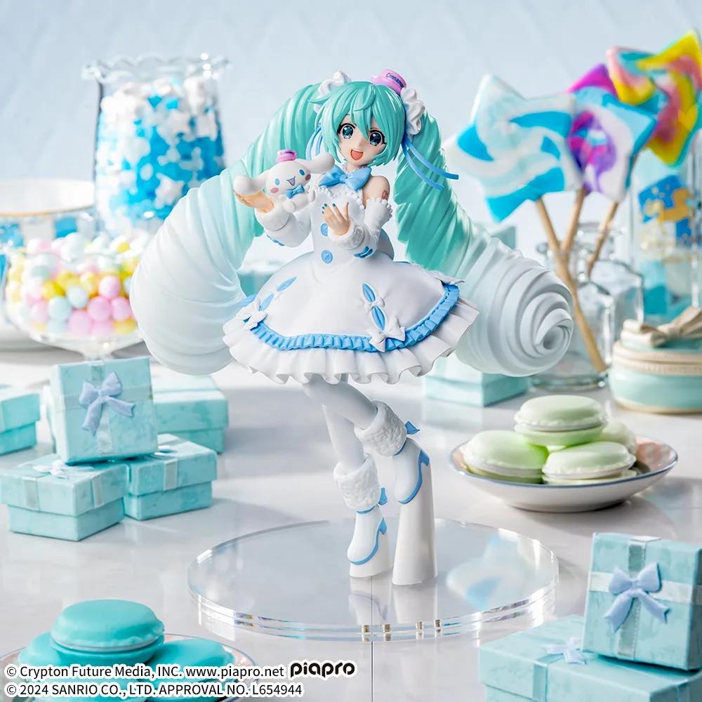 初音ミク × シナモロール Luminasta フィギュア　3セット➕おまけ 初音ミクシリーズ Luminasta “初音ミク×シナモロール”ホワイトドレス