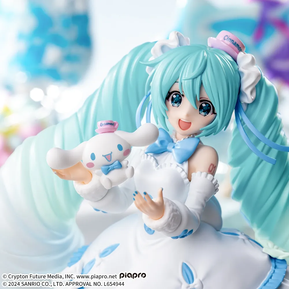 Luminasta 初音ミク×シナモンロール ホワイトドレスVer. 6体セット 初音ミクシリーズ Luminasta “初音ミク×シナモロール”ホワイトドレス