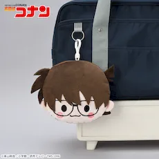 名探偵コナン　きゃらまる　ぬいぐるみパスケース“コナン&蘭&小五郎”