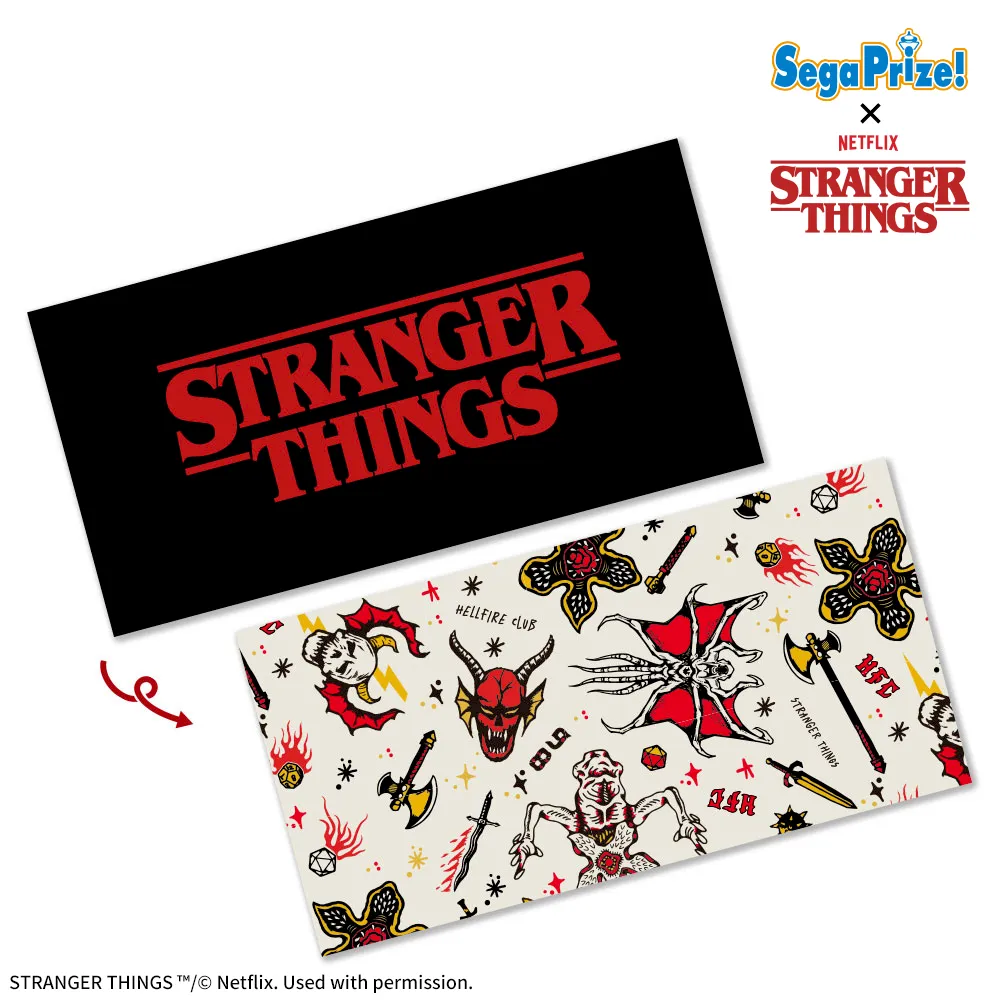 ストレンジャー シングス バスタオル STRANGER THINGS タオル 4 Netflixシリーズ 「ストレンジャー・シングス 未知の世界」 プラチナム