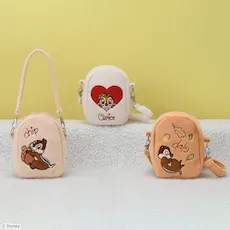 チップ&デール&クラリス クリア窓付ポーチ ～Fluffy Cuties