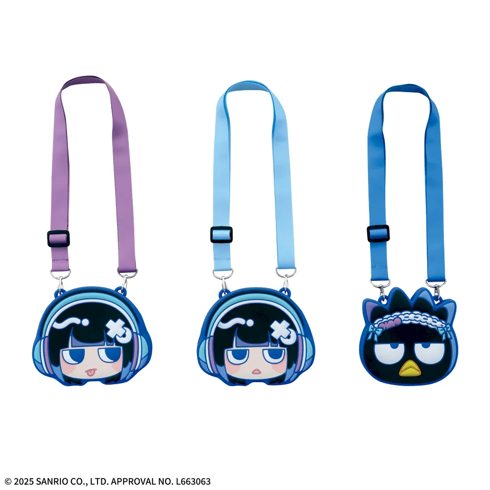 ano×バッドばつ丸 プラチナムザッカショルダー付 シリコンポーチ ベロ出し ano×バッドばつ丸 プラチナムザッカショルダー付 シリコンポーチ