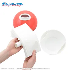 ポケットモンスター　プラチナムザッカモンスターボール風デザインティッシュケース