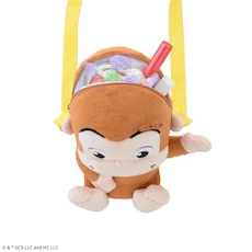 おさるのジョージ　プラチナムザッカぬいぐるみバッグ　ぽってり