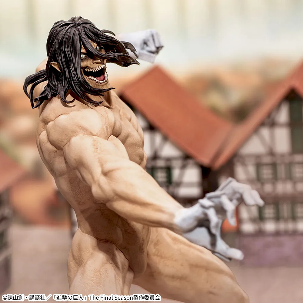 ゲームセンター限定非売品・未使用:進撃の巨人・めっちゃでかBIGフリース 進撃の巨人 GigantiX ‐エレン・イェーガー‐進撃の巨人Ver.｜プライズ