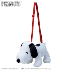 SNOOPY™　プラチナムザッカぬいぐるみショルダーバッグ　おさんぽVer.