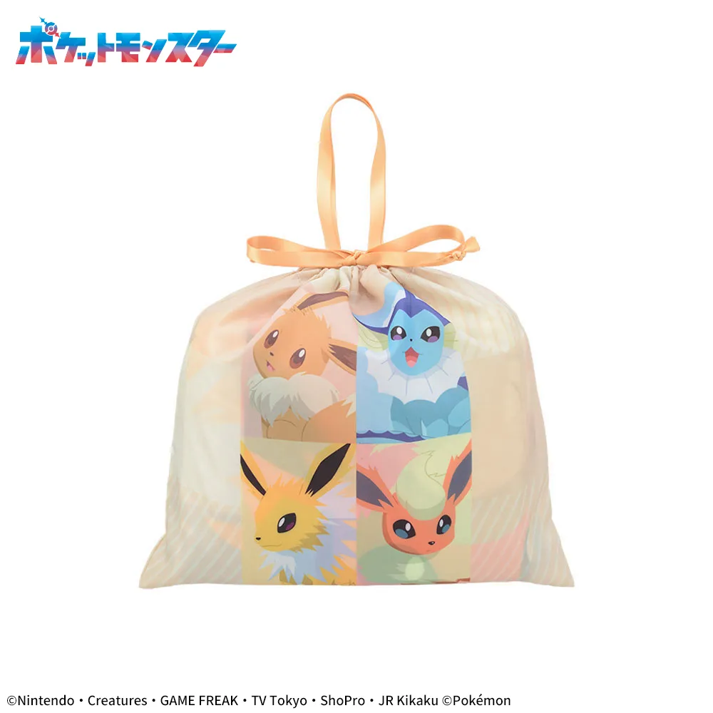 ポケットモンスター プラチナムザッカ巾着付ブランケット～イーブイ