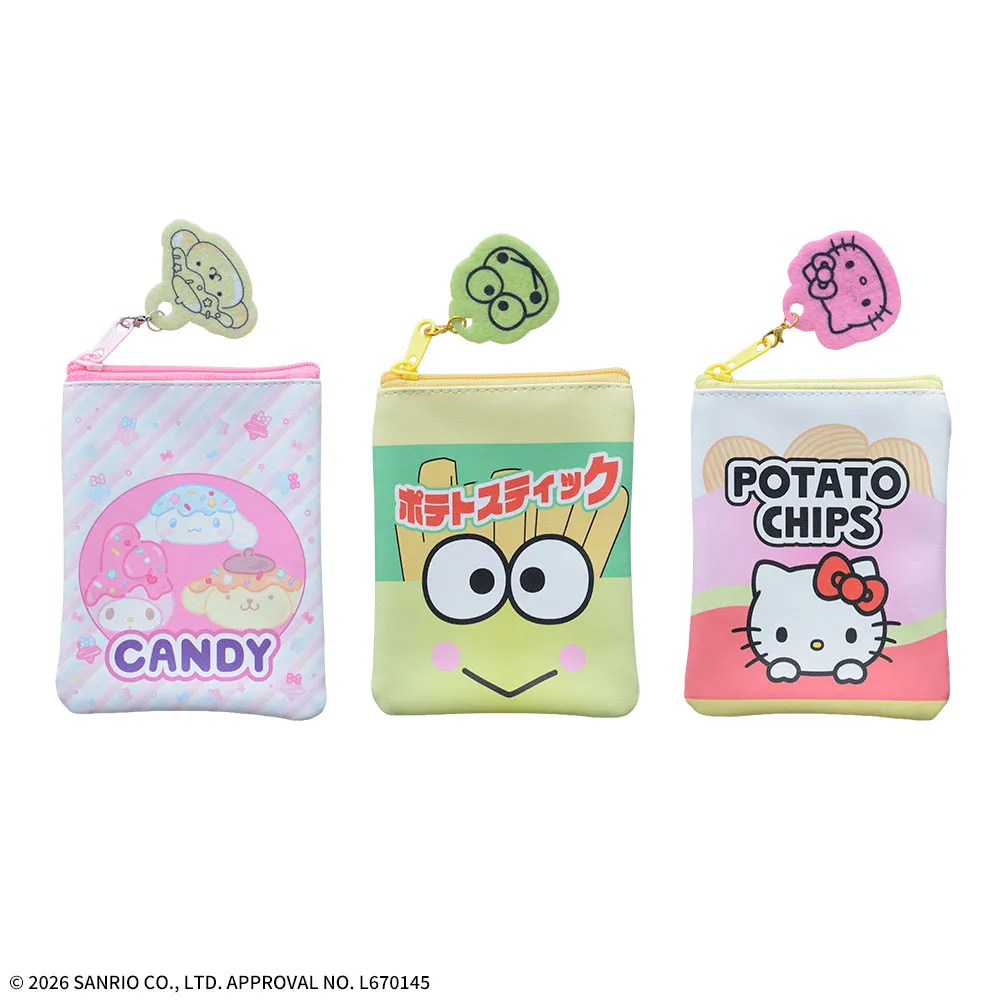 サンリオキャラクターズ　レザー風ポーチ　Kawaii YumYum MART