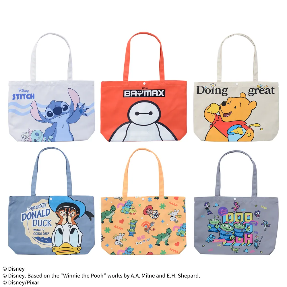 ディズニー&ピクサーキャラクター プラチナムザッカトートバッグ
