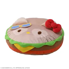 ハローキティ　プラチナムザッカハンバーガークッション　Kawaii YumYum MART