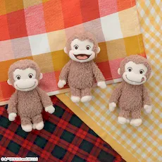 おさるのジョージ　赤いほっぺ　マスコット　くたっと