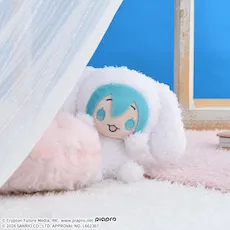 初音ミク×シナモロール　ひょこぴょこ　マスコット