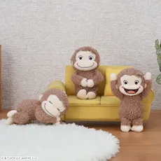 おさるのジョージ 赤いほっぺ マスコット いろいろポーズ｜プライズ
