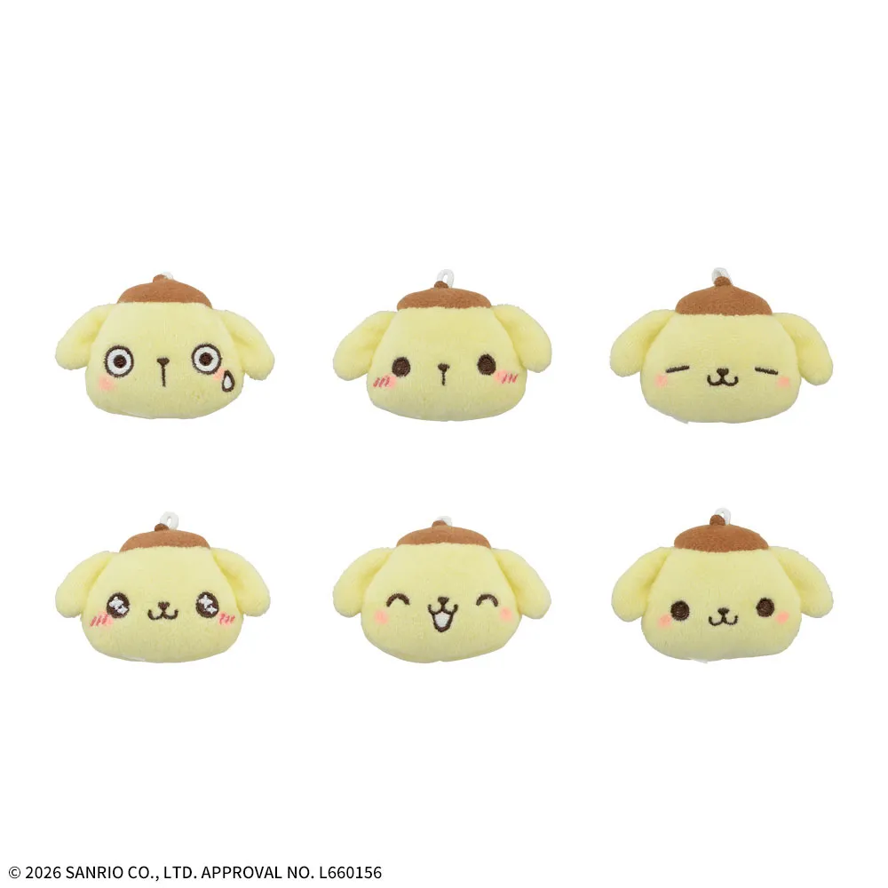 ゆるかわ サンリオキャラクターズ プチフェイスマスコット“ポムポムプリン” ~祝30周年~
