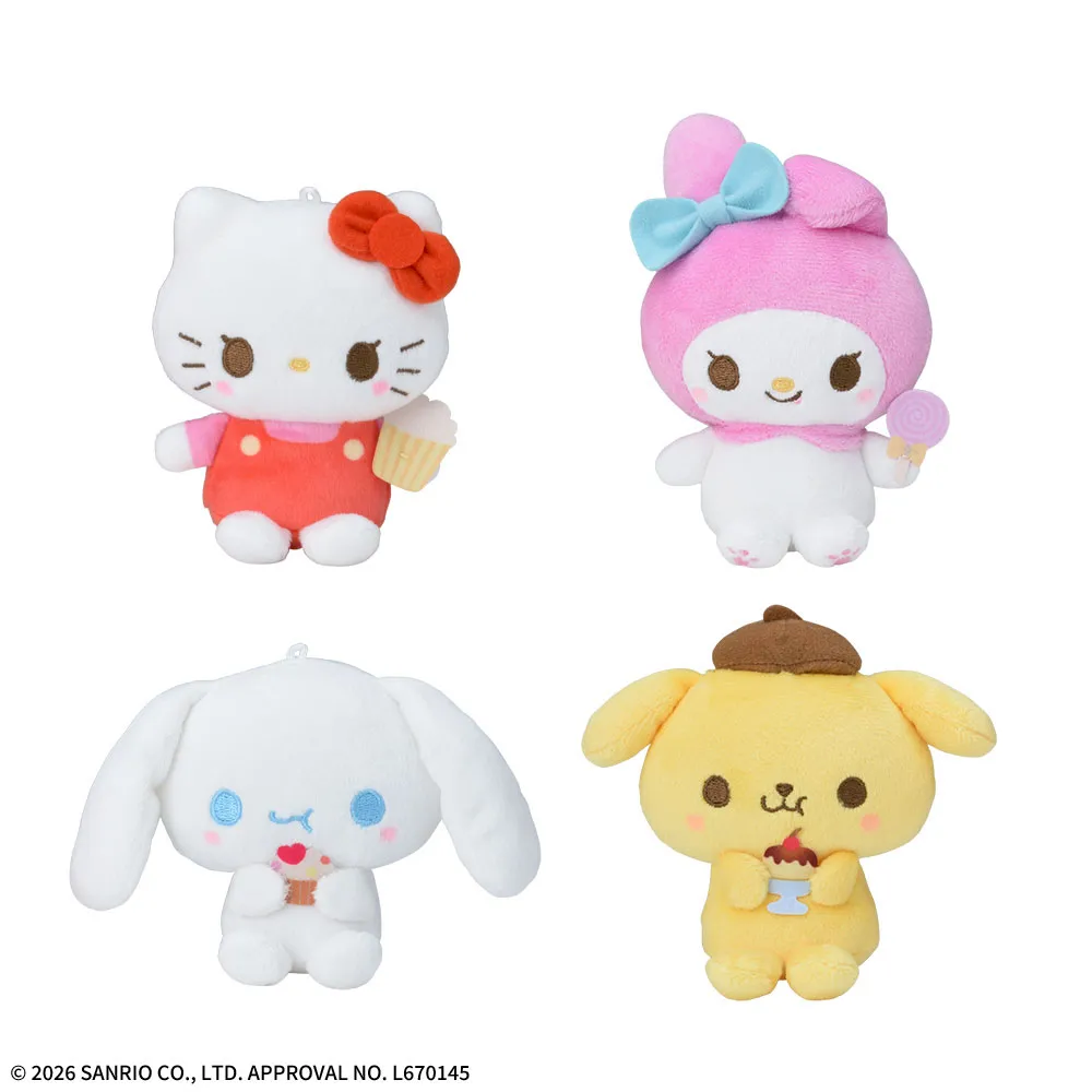 ゆるかわ　サンリオキャラクターズ　マスコット　Sweet Snack Friends