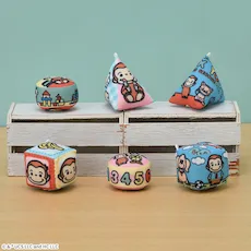 おさるのジョージ カラフルプチソフトブロック｜プライズ・くじ