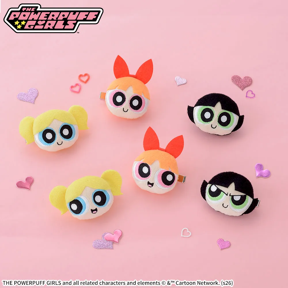 パワーパフ ガールズ　マスコットヘアクリップ