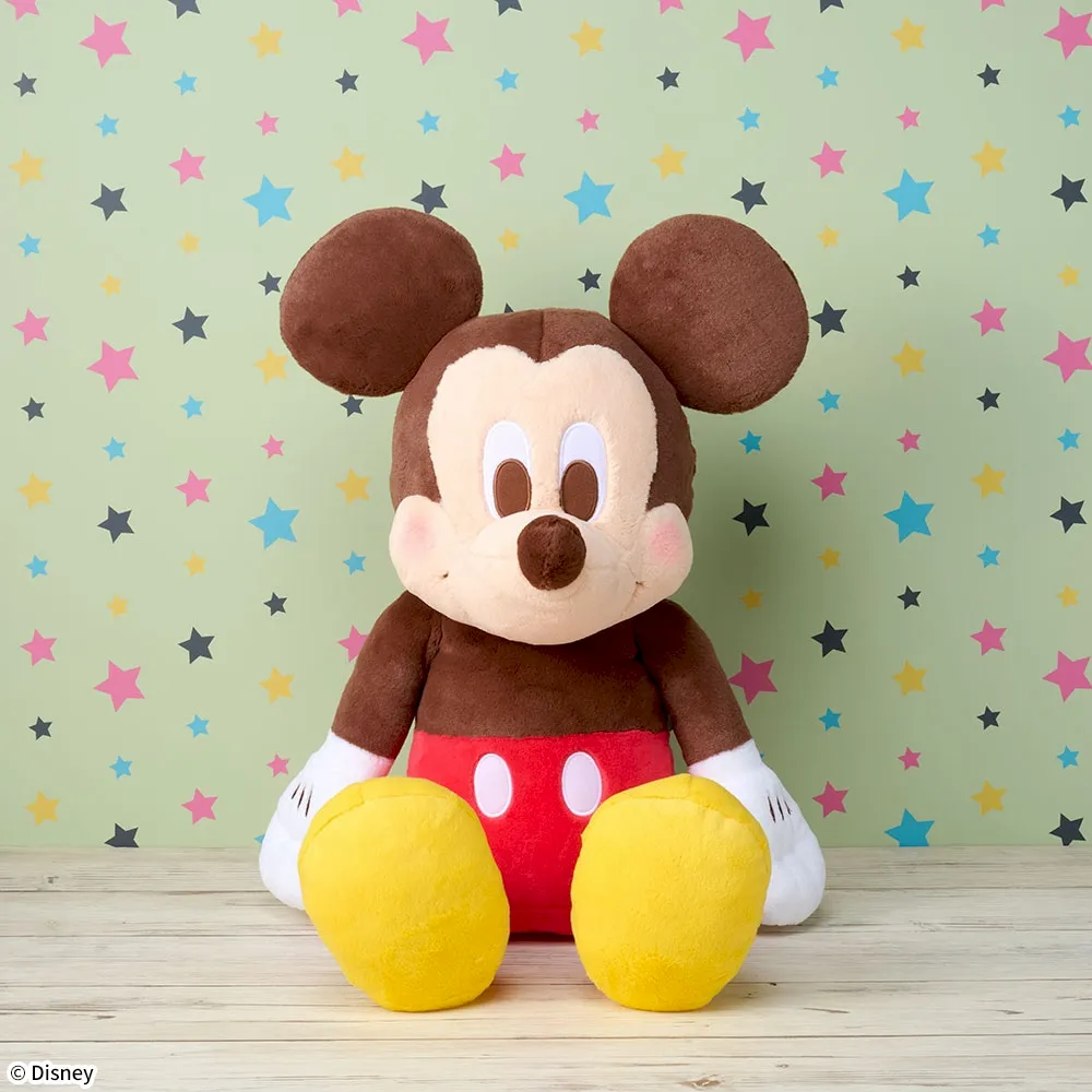 ミッキーマウス 赤いほっぺ グランデぬいぐるみ おすわりVer