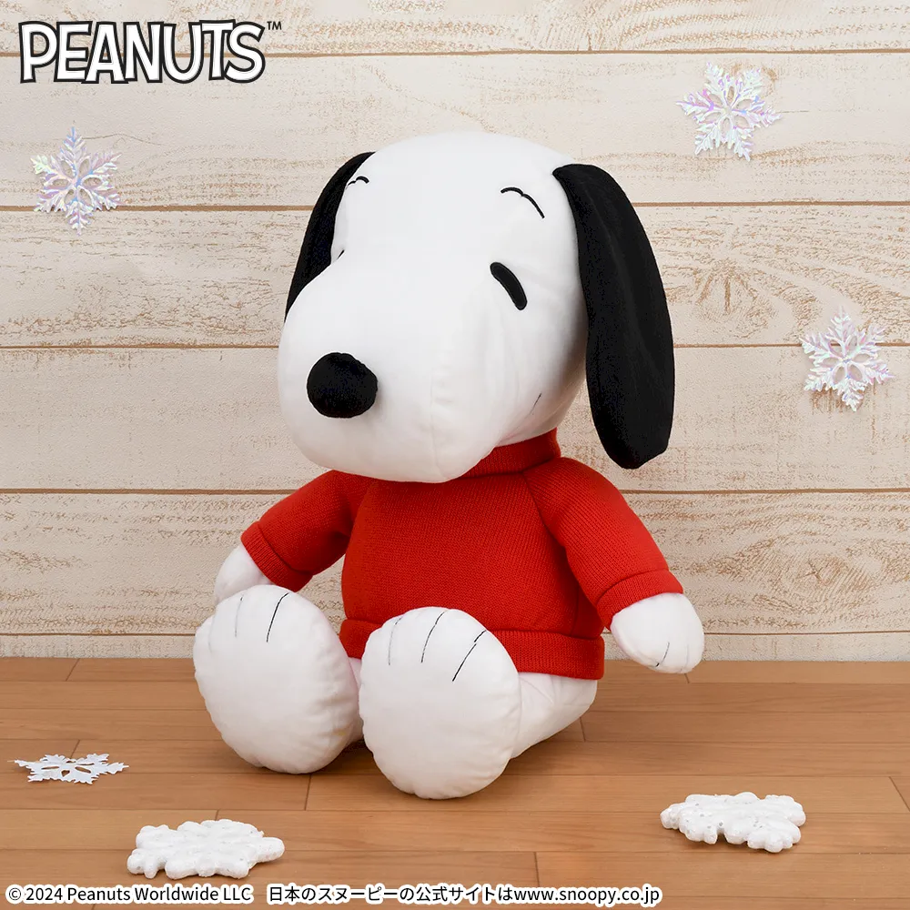 SNOOPY™　LLぬいぐるみ　ウィンターセーター