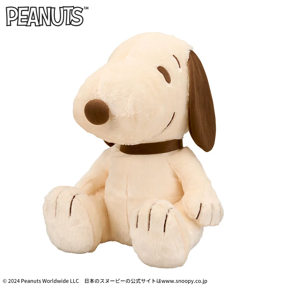 SNOOPY™　グランデぬいぐるみ　ブラウンおすわりVer.