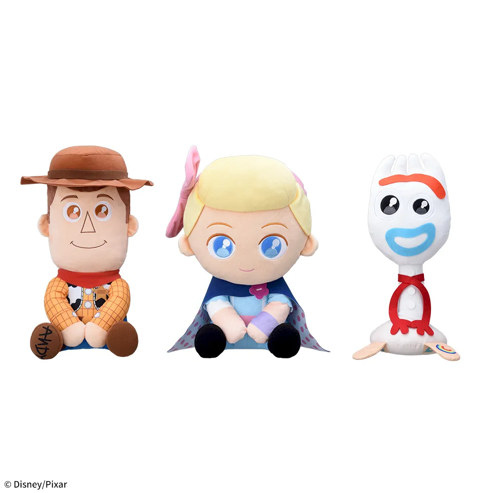 ウッディ&ボー・ピープ&フォーキー うるりぃみぃ ぬいぐるみ｜プライズ