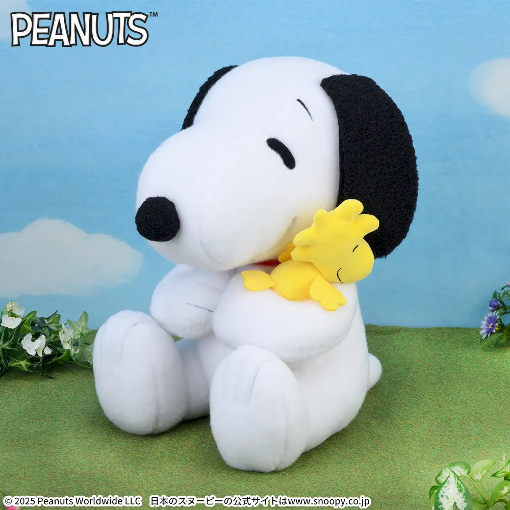 SNOOPY™　LLぬいぐるみ　なかよしハグ