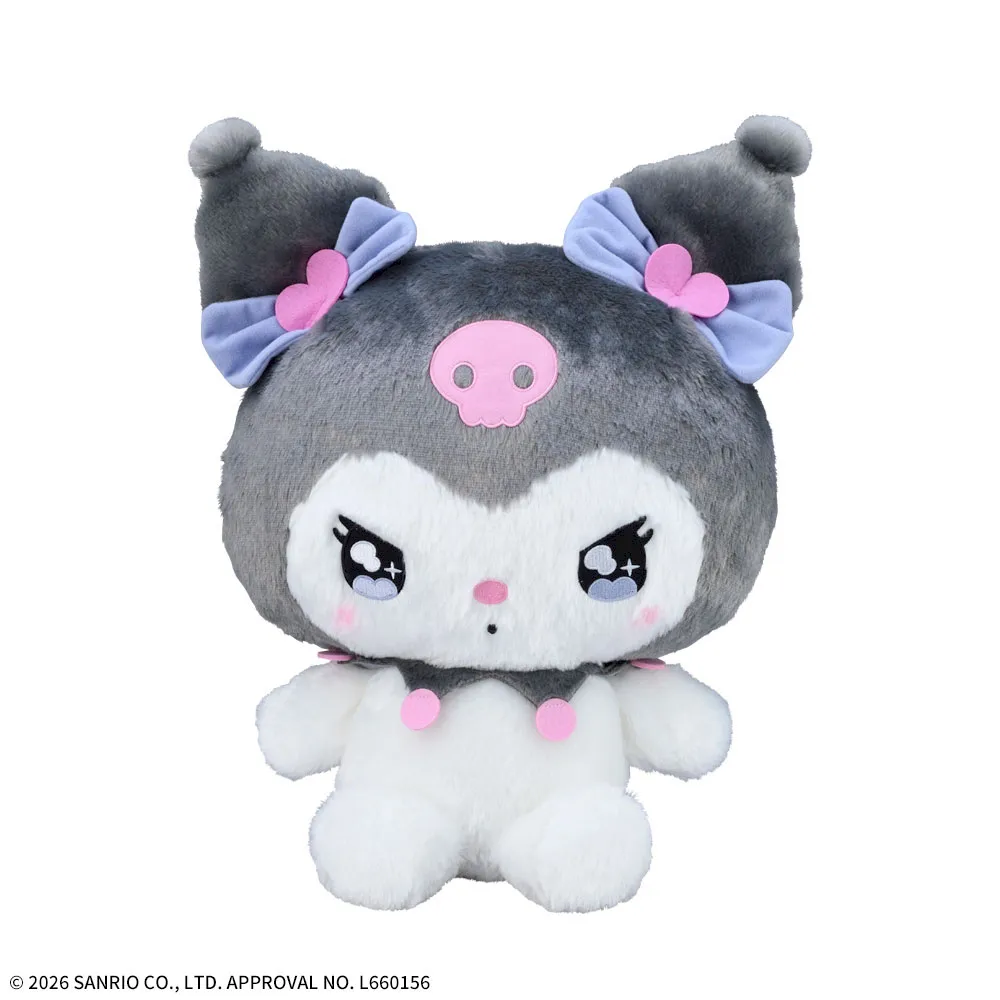 ゆるかわ サンリオキャラクターズ LLぬいぐるみ“クロミ” リボンVer