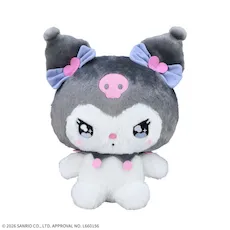 ゆるかわ　サンリオキャラクターズ　LLぬいぐるみ“クロミ”　リボンVer.