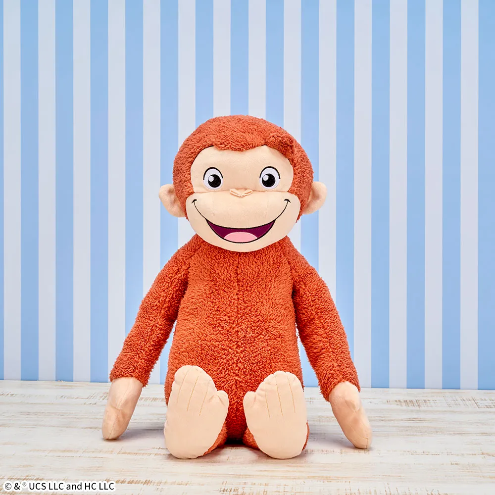 おさるのジョージ　スーパーラージぬいぐるみ　にっこり