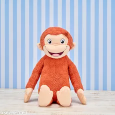 おさるのジョージ　スーパーラージぬいぐるみ　にっこり